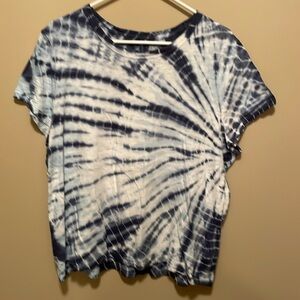 Blue tie dyed shirt